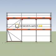 Fassadengerüst Paket Rux Framescaff, 38,6 m², Feldl. 2,57 m 