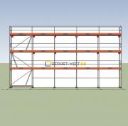 Fassadengerüst Paket Rux Framescaff, 90 m², Feldl. 2,57 m 