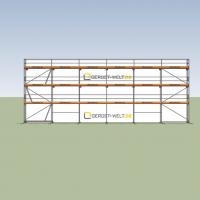 Fassadengerüst Paket Rux Framescaff, 128,94 m², Feldl. 3,07 m 