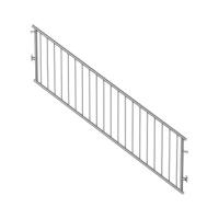 Füllstabgeländer schräg 3,00 x 2,00 m