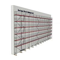 Gebrauchtes Fassadengerüst 500 m², Rux Super 65, Feldlänge 3,0 m Alu-Belag