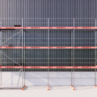 Rux Framescaff Fassadengerüst 90 m² | Komplettes Gerüstpaket - technisch kompatibel zu Layher 