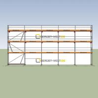 Fassadengerüst Paket Rux Framescaff, 107,45 m², Feldl. 3,07 m 