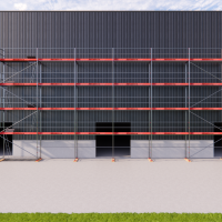 Fassadengerüst Paket Rux Framescaff, 165,78 m², Feldl. 3,07 m 