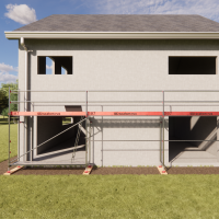 Rux Framescaff Fassadengerüst 38 m² | Komplettes Gerüstpaket - technisch kompatibel zu Layher 