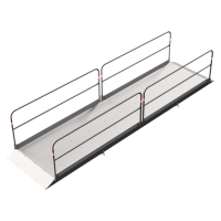 Alu-Grabenbrücke 5,50 m lang, 1,30 m  