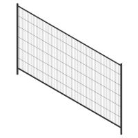 Mobilzaun / Bauzaun "Profi Resistant" 3,50 x 2,00 m ohne Haken & Ösen