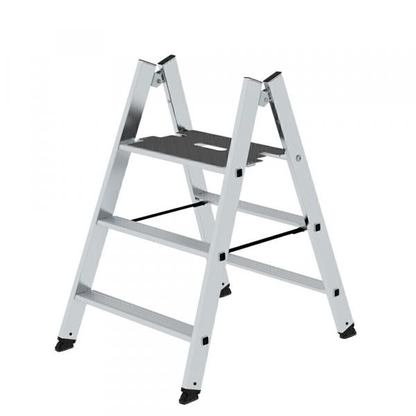 Munk Günzburger Klapptritt beidseitig begehbar Alu Natur  