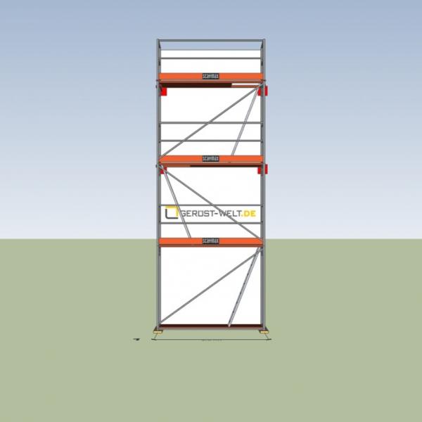 Fassadengerüst Paket Rux Framescaff, 18 m², Feldl. 2,57 m 