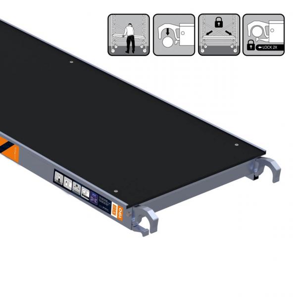 Movar Fibre Plattform o. Luke, 0.61 m breit 