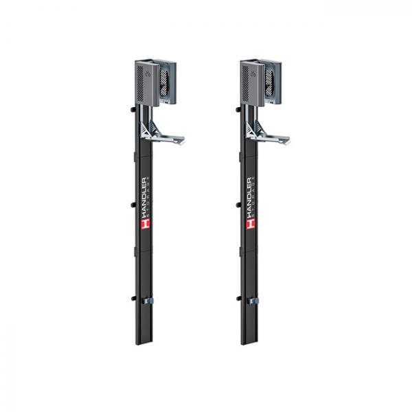 2ER-SET Handler Storage Fahrradlift - Vertikale Fahrradhalterung Wand Grau 