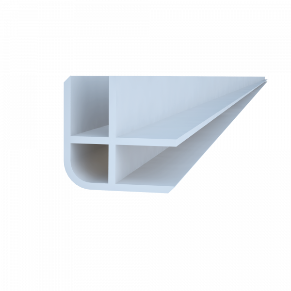 Scaffguard PVC Eck-Profil, weiß,  Länge 6,50 m 