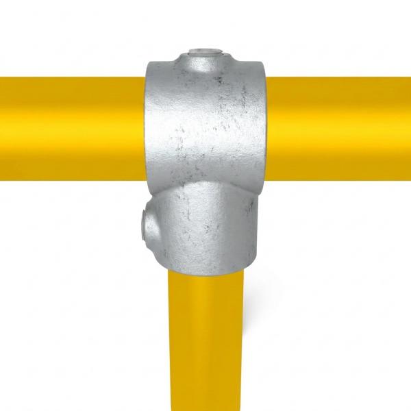 Typ_2CD Rohrverbinder T-Stück kurz Ø 42,4 mm hor. & 48,3 mm vert. 