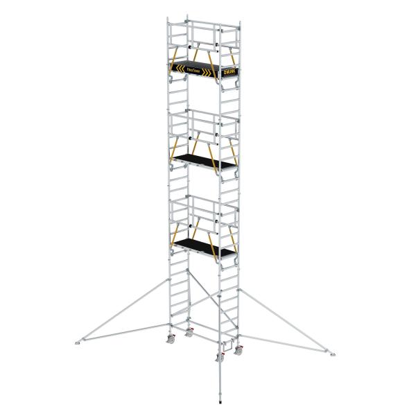 Munk Günzburger FlexxTower SGX Ergo mit vorlaufendem Geländer, Arbeitshöhe 9,50 m 