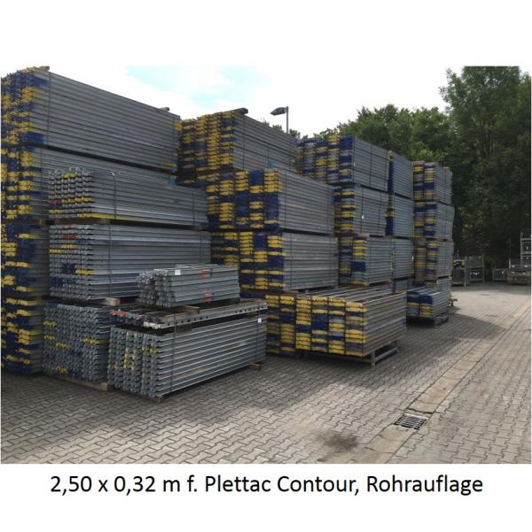 Ringscaff Stahlbelag 2,50 x 0,32 m für Rohrauflage, gebraucht 