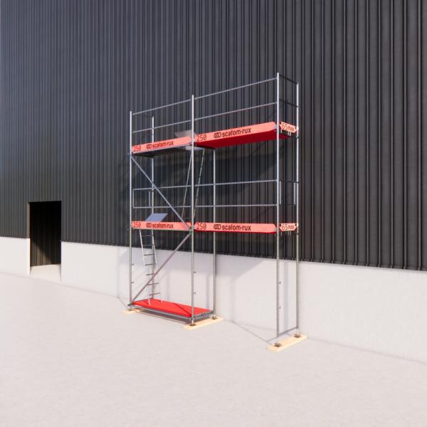 Rux Super Fassadengerüst 36m² | Komplettes Gerüstpaket – Feldlänge 2,5 m 