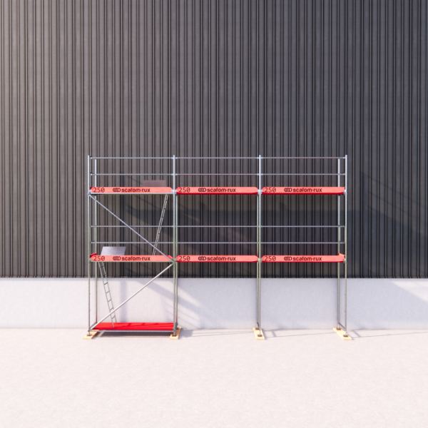Rux Super Fassadengerüst 51m² | Komplettes Gerüstpaket – Feldlänge 2,5 m 