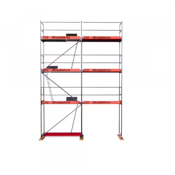 Rux Super Fassadengerüst 48m² | Komplettes Gerüstpaket – Feldlänge 2,5 m 