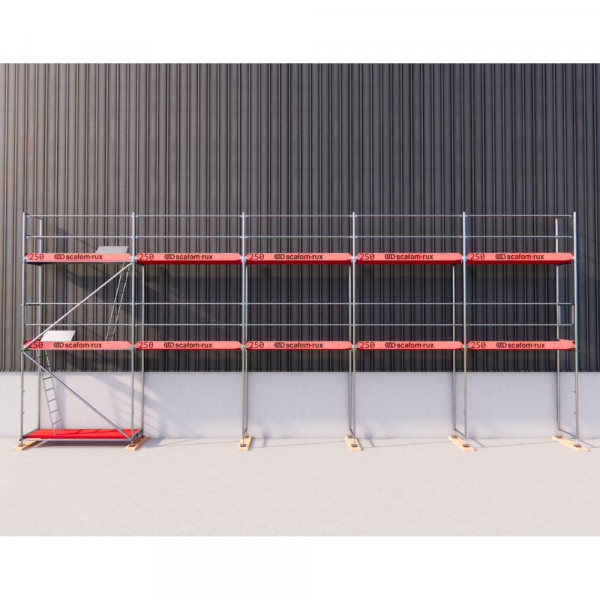 Rux Super Fassadengerüst 81m² | Komplettes Gerüstpaket – Feldlänge 2,5 m 