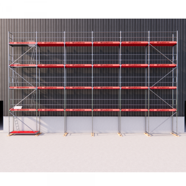 Rux Super Fassadengerüst 160m² | Komplettes Gerüstpaket – Feldlänge 2,5 m 