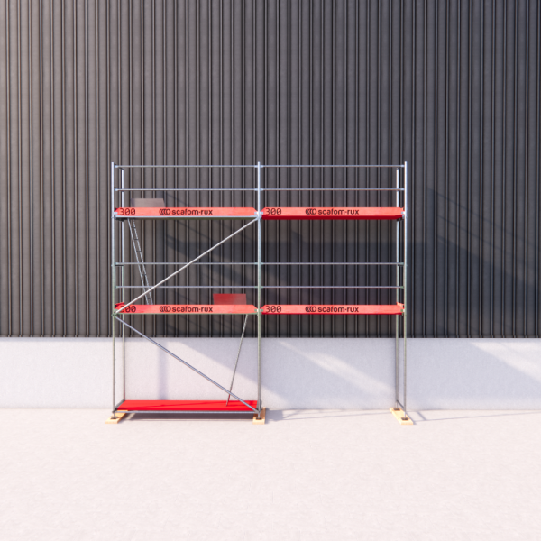Rux Super Fassadengerüst 42m² | Komplettes Gerüstpaket – Feldlänge 3,00 m 