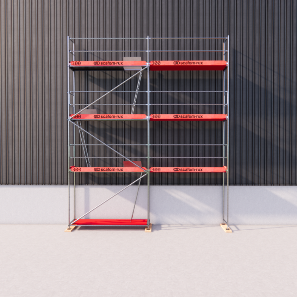Rux Super Fassadengerüst 56m² | Komplettes Gerüstpaket – Feldlänge 3,00 m 