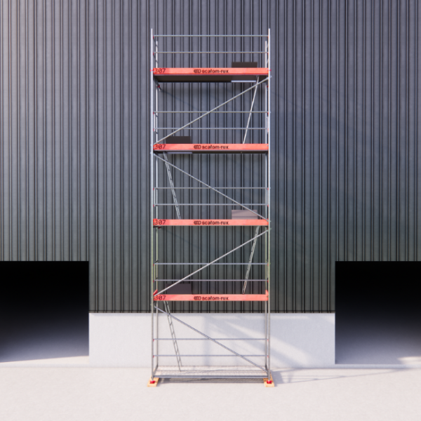 Rux Framescaff Fassadengerüst 41 m² | Komplettes Gerüstpaket - technisch kompatibel zu Layher 