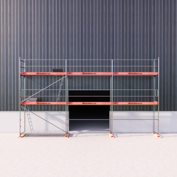 Rux Framescaff Fassadengerüst 61 m² | Komplettes Gerüstpaket - technisch kompatibel zu Layher 