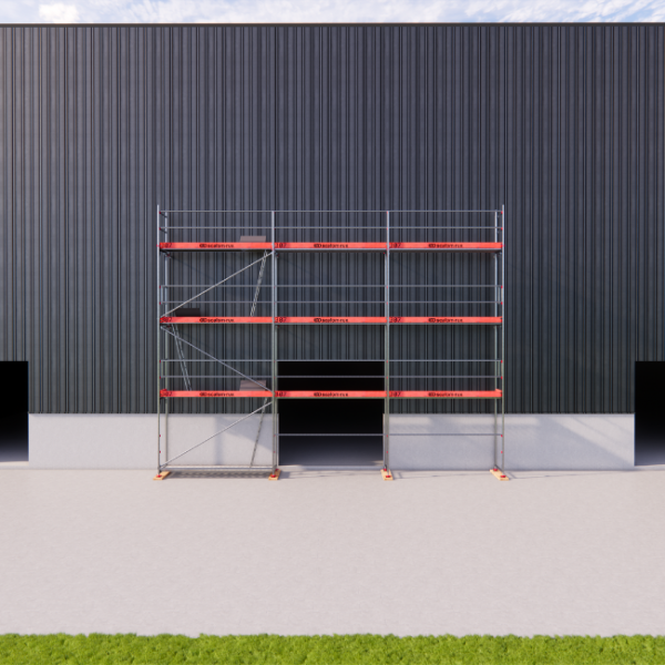 Rux Framescaff Fassadengerüst 82 m² | Komplettes Gerüstpaket - technisch kompatibel zu Layher 