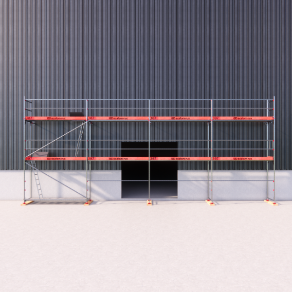 Rux Framescaff Fassadengerüst 80 m² | Komplettes Gerüstpaket - technisch kompatibel zu Layher 