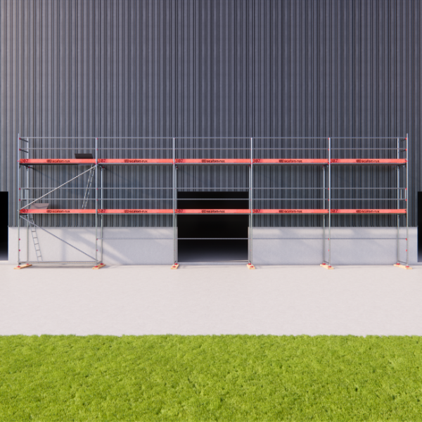 Rux Framescaff Fassadengerüst 98 m² | Komplettes Gerüstpaket - technisch kompatibel zu Layher 
