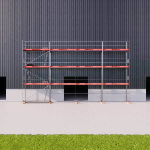 Rux Framescaff Fassadengerüst 108 m² | Komplettes Gerüstpaket - technisch kompatibel zu Layher 