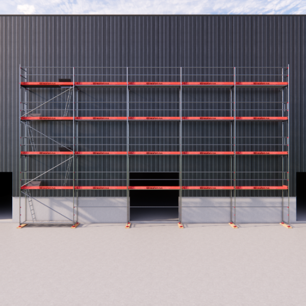 Rux Framescaff Fassadengerüst 164 m² | Komplettes Gerüstpaket - technisch kompatibel zu Layher 