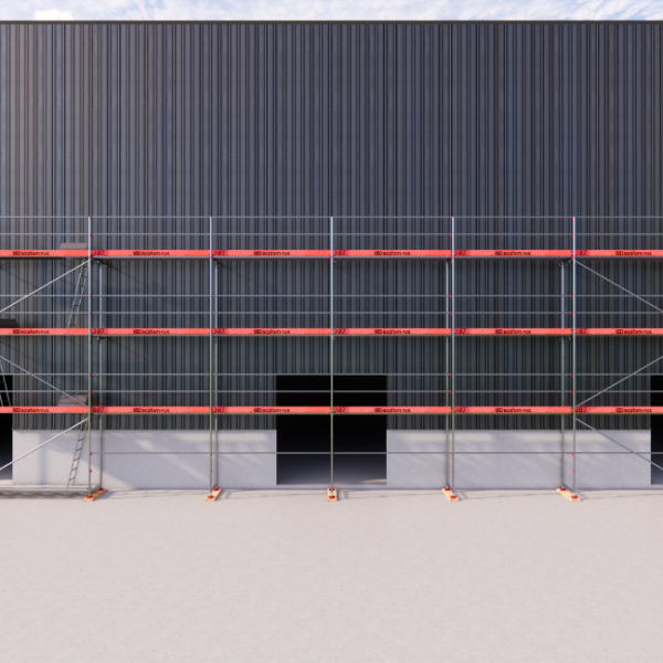 Rux Framescaff Fassadengerüst 155 m² | Komplettes Gerüstpaket - technisch kompatibel zu Layher 