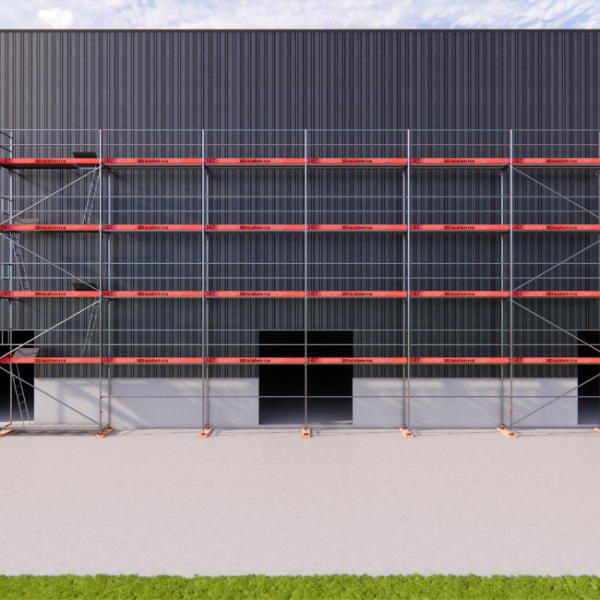 Rux Framescaff Fassadengerüst 194 m² | Komplettes Gerüstpaket - technisch kompatibel zu Layher 