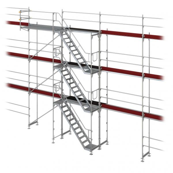 Gerüsttreppe Framescaff f. Blitz, Ausstiegshöhe 6 m 