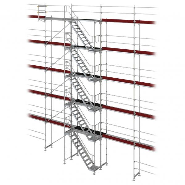 Gerüsttreppe Framescaff f. Blitz, Ausstiegshöhe 10 m 