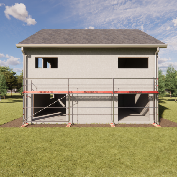 Rux Framescaff Fassadengerüst 41 m² | Komplettes Gerüstpaket - technisch kompatibel zu Layher 