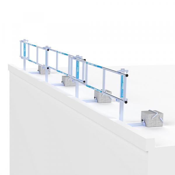 SGS Slim Dachrandsicherung für Flachdächer 3,00 - 27,00 m 