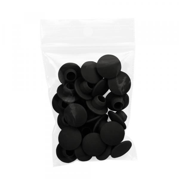 Typ_78 Kunststoff Schraubverschluss (25 Stck./Pack) Ø 42,4 mm, 48,3 mm, 60,3 mm (schwarz) 