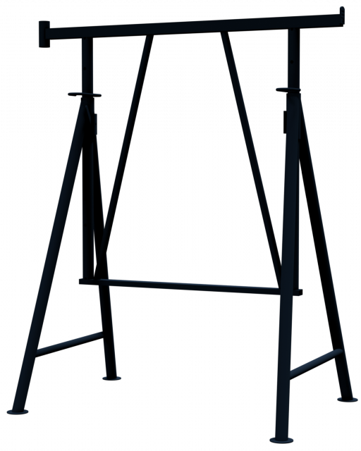 Faltgerüstbock "Compakt S 1200", braun lackiert Gr. 3 B 1.2 x H 1.20-1.95 m