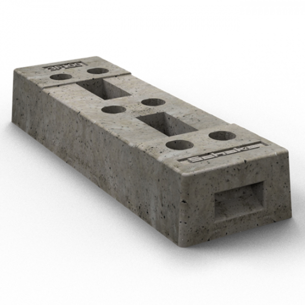 Bauzaunfuß aus Beton 