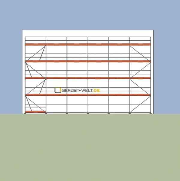 Fassadengerüst Paket Rux Super 65, 135 m², Feldl. 2,5 m 