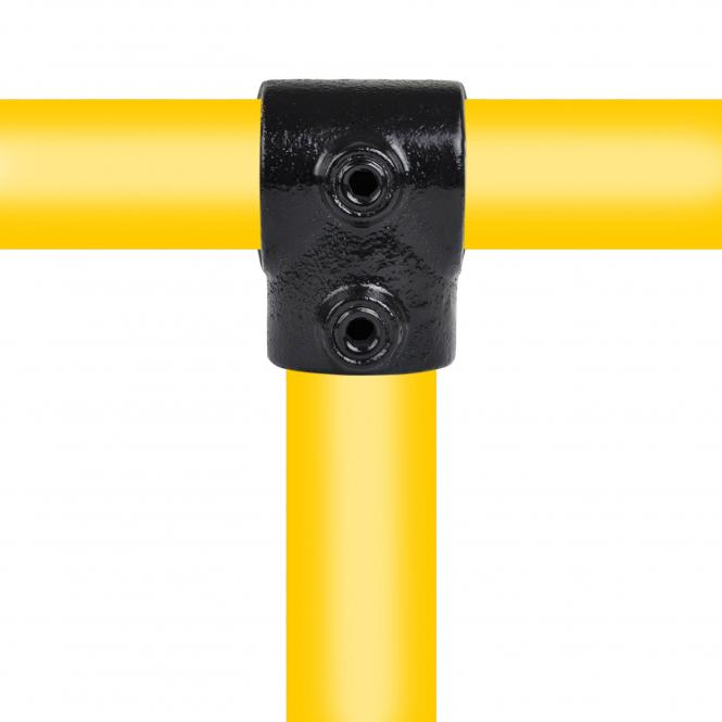 Rohrverbinder T-St&uuml;ck in Schwarz