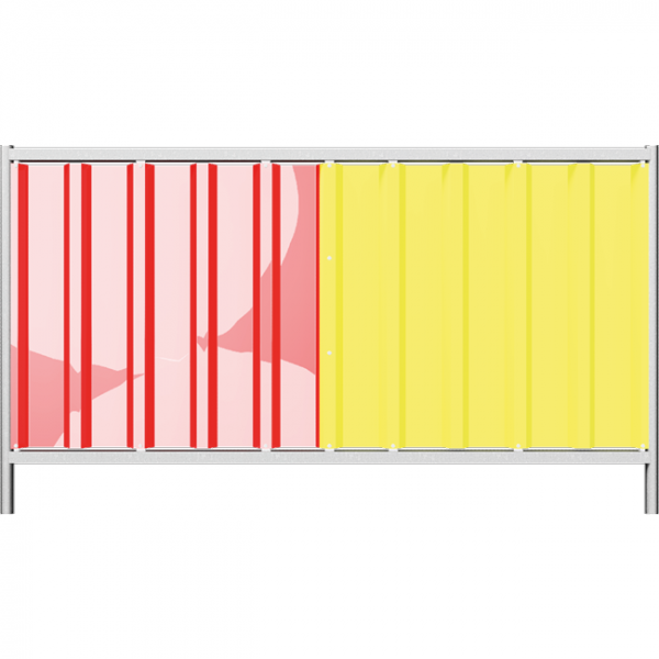 Mobilzaun / Absperrgitter / Sichtschutzwand „Trapez“, 2,2 x 1,20 m 