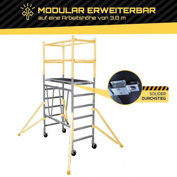 Rollgerüst klappbar Stuver Scout V 140, AH 3,00 m, gebraucht 