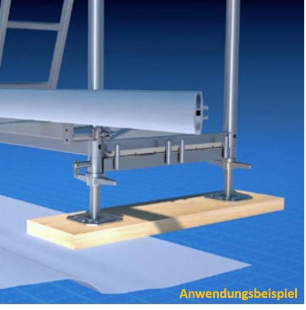 Scaffguard Aluminiumschiene für Wandplatten, Länge 6,00 m 