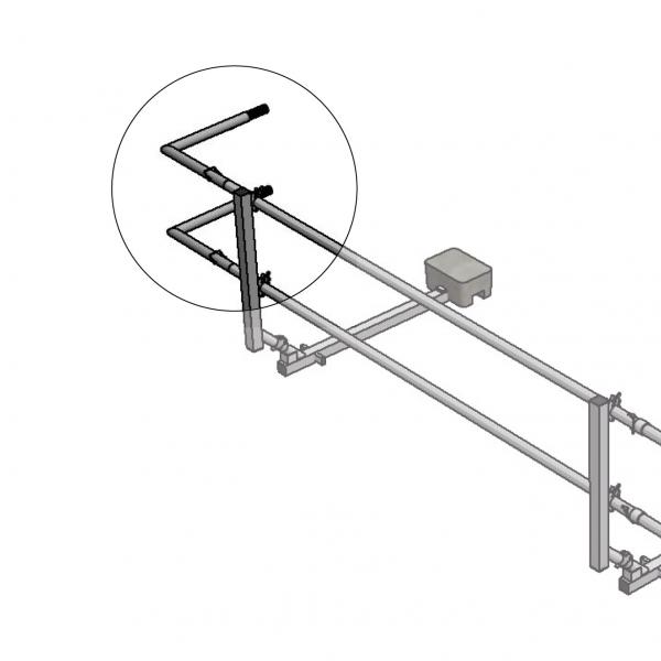 ASC Eckstück Flex für Dachrandsicherung 50 x 50 cm Klasse A 