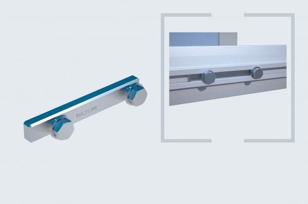 Scaffguard Stoßverbinder mit 2 Schrauben M 12 x 20 