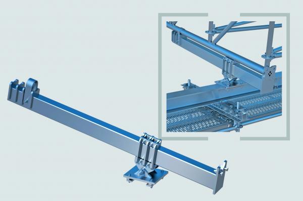 Multi-Roof - Auflagerkonstruktion komplett HEB 